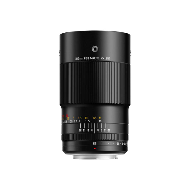 TTArtisan 100mm f2.8 Lente Macro Full-Frame 2x Magnificación con Soporte Cold Shoe