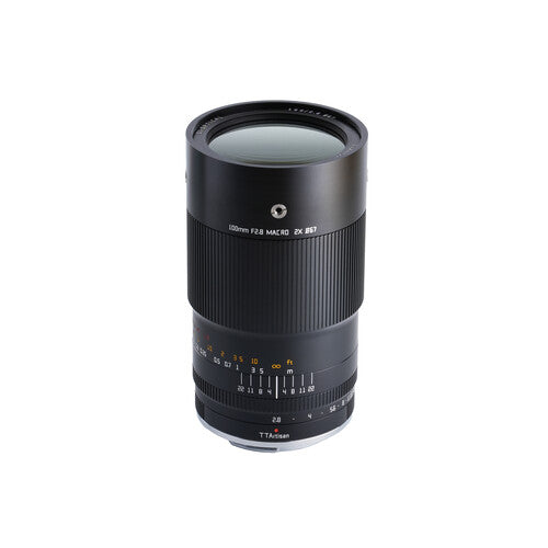TTArtisan 100mm f/2.8 Objetivo Macro Nikon F con Aumento 2x y Montura Cold Shoe