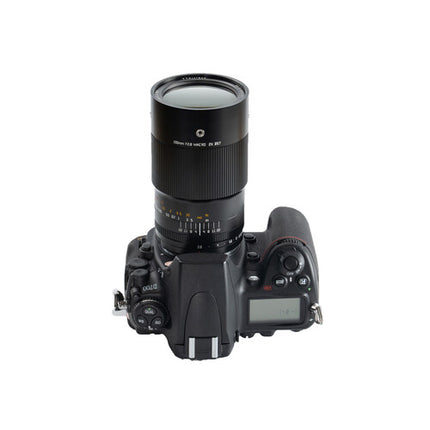 TTArtisan 100mm f/2.8 Objetivo Macro Nikon F con Aumento 2x y Montura Cold Shoe