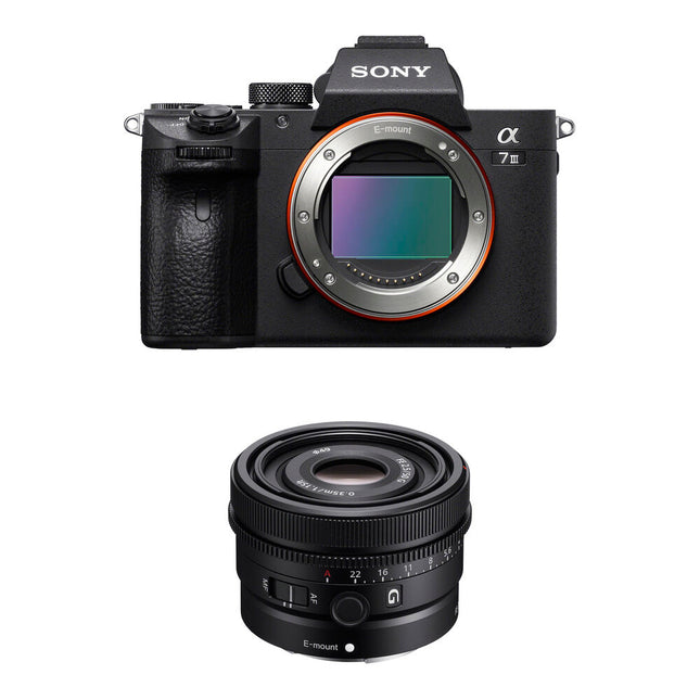 Sony a7 III Cámara Sin Espejo 24MP 10fps con Lente 50mm f/2.5