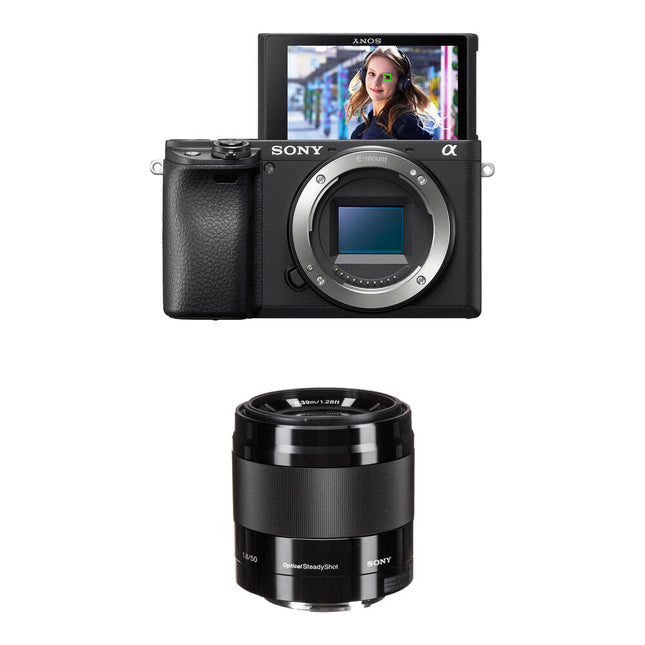 Sony a6400 Cámara Sin Espejo 24.2MP con Lente 50mm f1.8 OSS