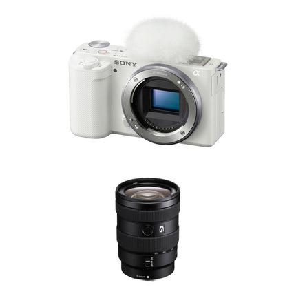 Sony ZV-E10 Cámara sin Espejo 24.2MP 4K con Lente 16-55mm f/2.8 Blanca