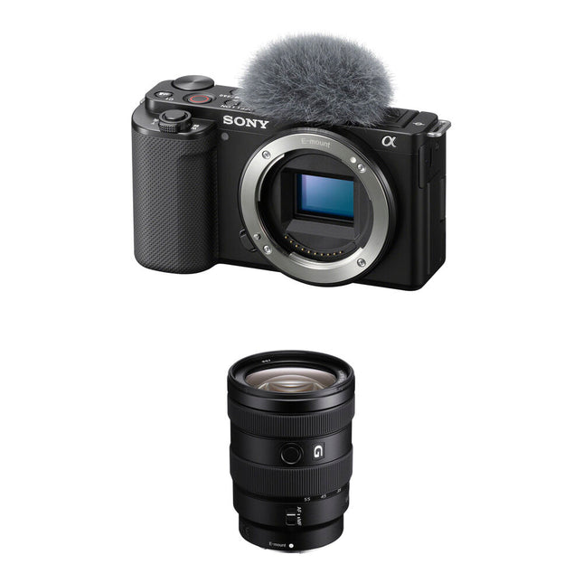 Sony ZV-E10 Cámara sin Espejo 24.2MP 4K 16-55mm f2.8 Kit Negra
