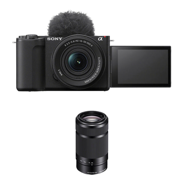 Sony ZV-E10 II Cámara Sin Espejo con Lentes 16-50mm y 55-210mm 26MP 4K60 UHD