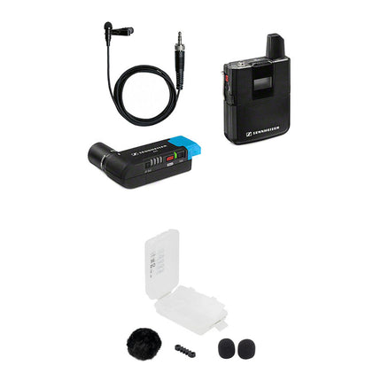 Sennheiser AVX-ME2 SET Micrófono Lavalier Inalámbrico Omnidireccional 1.9 GHz con Protección para Viento Exterior