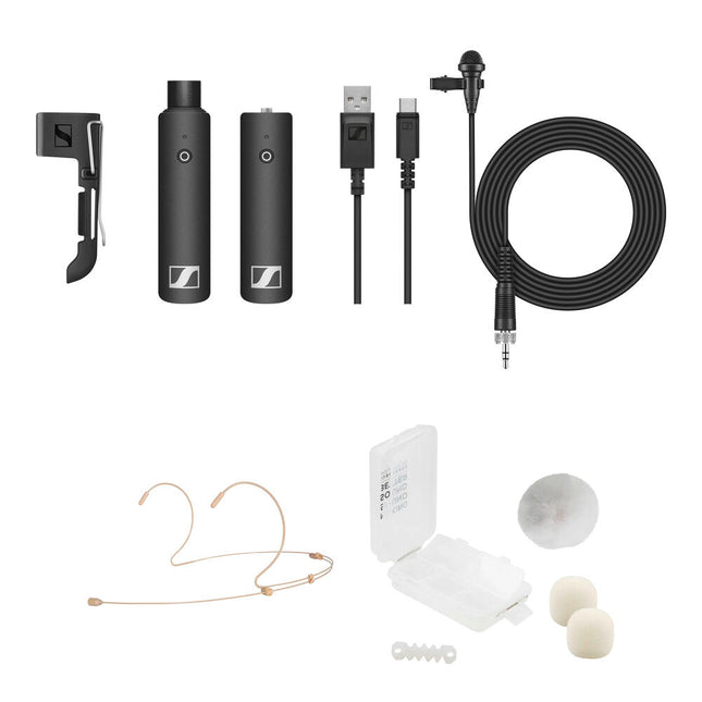 Sennheiser XSW-D Lavalier Sistema Inalámbrico con Kit Exterior Blanco 5 Horas de Batería