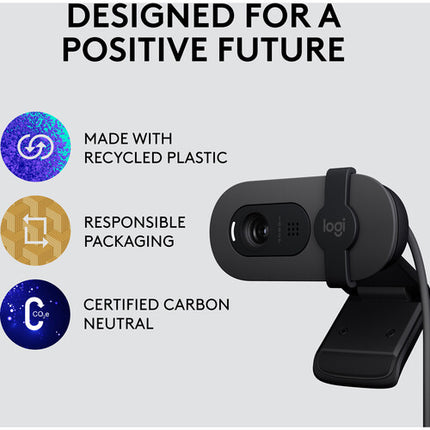 Logitech Brio 105 Webcam Full HD 1080p Sensor 2MP Ángulo 58°