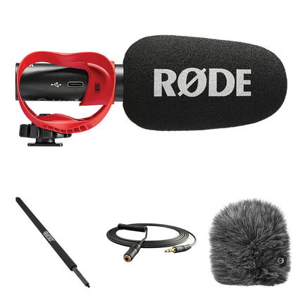 RODE VideoMic GO II-H Micrófono Analógico USB con Brazo 7 Pies y Cable 10 Pies