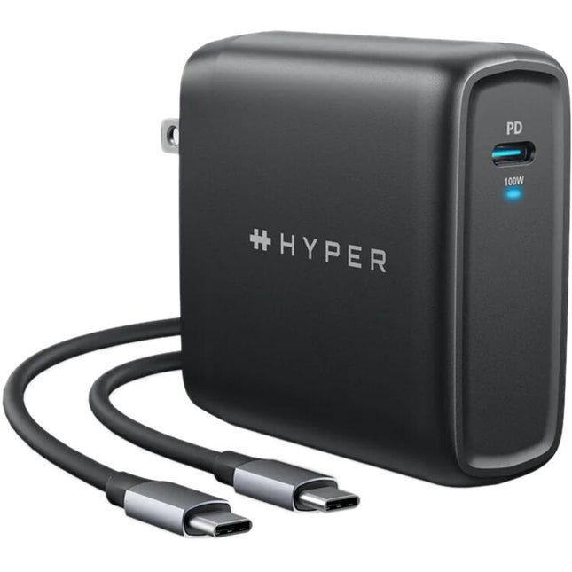 HYPER HyperJuice Cargador USB-C GaN 100W con Cable 6.6 pies