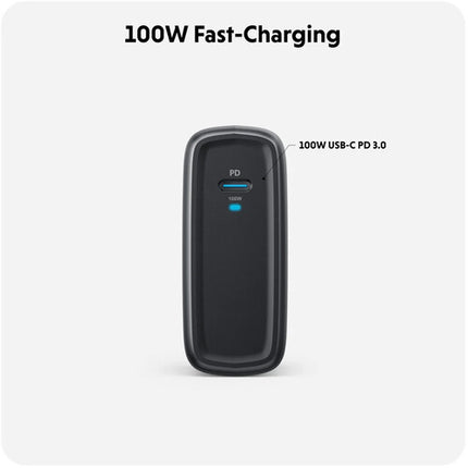 HYPER HyperJuice Cargador USB-C GaN 100W con Cable 6.6 pies