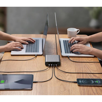 HYPER HyperJuice 245W Cargador de Escritorio USB-C 4 Puertos 100W PD 3.0
