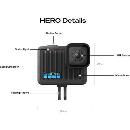 GoPro HERO Cámara de Acción UHD 4K 12MP Kit para Natación y Snorkel