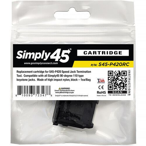 Simply45 Cartucho para S45-P420 Herramienta de Terminación con Cuchillas de Acero Inoxidable