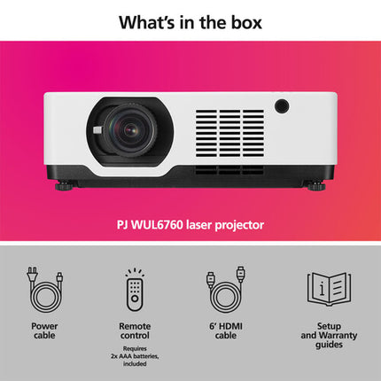 Ricoh PJ-WUL6760 Proyector Láser 3LCD 6000 Lúmenes WUXGA 1920x1200