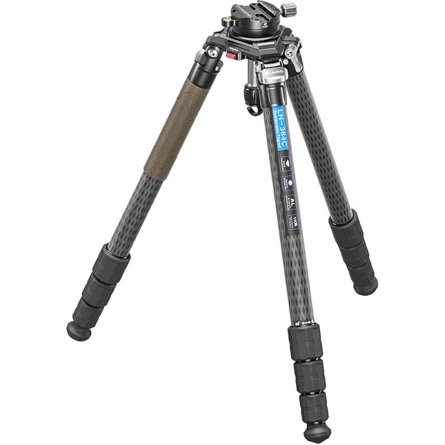 Leofoto LN-364C Trípode Fibra de Carbono 77 lb 64.4" con Base Niveladora YB-75LK