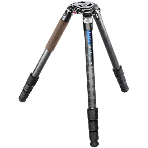 Leofoto LN-364C Trípode Fibra de Carbono 77 lb 64.4" con Base Niveladora YB-75LK