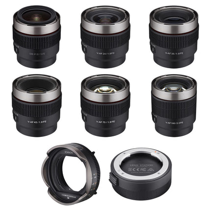 Rokinon Cine AF Kit lentes cine Full-Frame 20 100mm T1.9 T2.3 Sony E