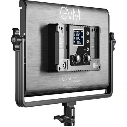 GVM 1500D Panel LED RGB Kit 2 Luces 9770 Lux Barndoor Difusor Maletín
