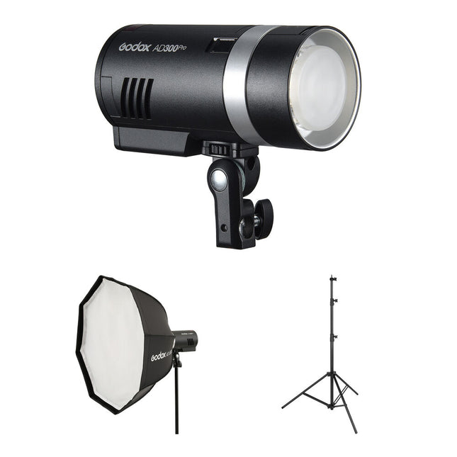 Godox AD300Pro Flash Exterior Kit 300Ws Softbox Pie 9.5 Pies