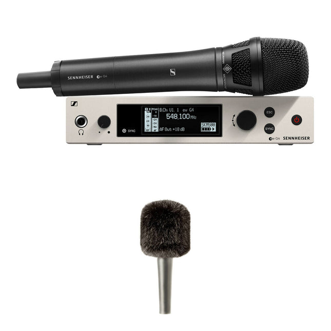 Sennheiser EW 500 G4-KK205 Micrófono Inalámbrico con Capsula KK 205 y Filtro Antiviento Corto