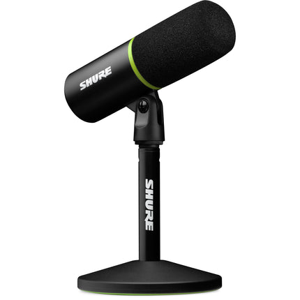 Shure MV6 Micrófono Cardioide USB para Gaming con grabación 24-Bit 48 kHz y soporte de escritorio