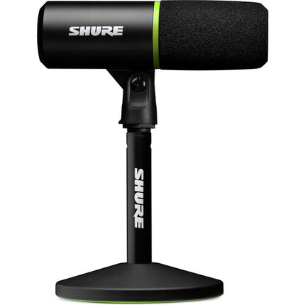 Shure MV6 Micrófono Cardioide USB para Gaming con grabación 24-Bit 48 kHz y soporte de escritorio