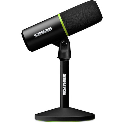 Shure MV6 Micrófono Cardioide USB para Gaming con grabación 24-Bit 48 kHz y soporte de escritorio