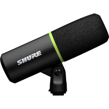 Shure MV6 Micrófono Cardioide USB para Gaming con grabación 24-Bit 48 kHz y soporte de escritorio