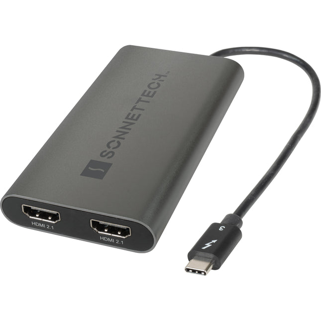 Sonnet Thunderbolt Dual 4K HDMI 2.1 Adaptador Soporta 8K 60Hz y 4K 120Hz