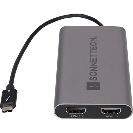 Sonnet Thunderbolt Dual 4K HDMI 2.1 Adaptador Soporta 8K 60Hz y 4K 120Hz