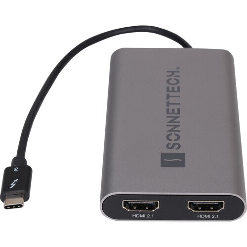 Sonnet Thunderbolt Dual 4K HDMI 2.1 Adaptador Soporta 8K 60Hz y 4K 120Hz