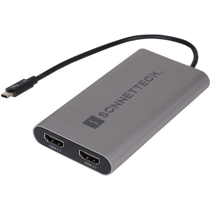 Sonnet Thunderbolt Dual 4K HDMI 2.1 Adaptador Soporta 8K 60Hz y 4K 120Hz