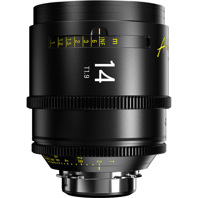 DZOFilm Arles 14mm T1.9 Lente Cine Prime Full Frame PL Mount 270° Foco