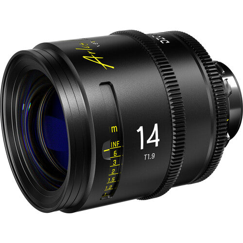 DZOFilm Arles 14mm T1.9 Lente Cine Prime Full Frame PL Mount 270° Foco
