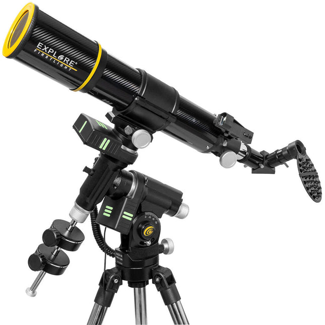 Explore Scientific FirstLight 80mm f/8 Telescopio Refractor Carbono 640mm Focal y Montura EQ GoTo Bluetooth