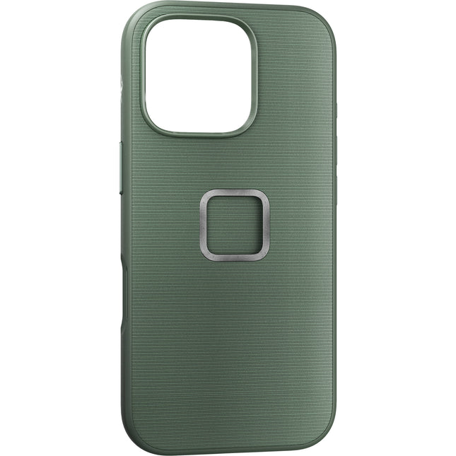 Funda para iPhone 16 Pro Peak Design Mobile Everyday con conexión magnética y aluminio anodizado Sage