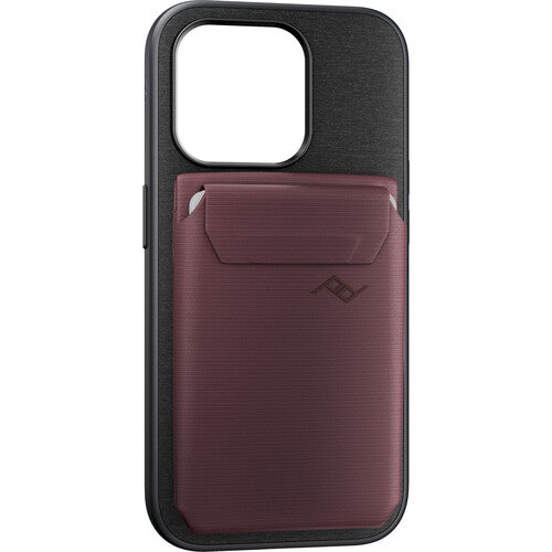 Peak Design Magnetic Mobile Stand Wallet Eclipse para móviles con soporte para 7 tarjetas y orientación retrato paisaje