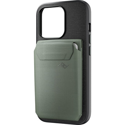 Peak Design Magnetic Mobile Stand Wallet Sage Cartera Magnética con Soporte para Móviles hasta 7 Tarjetas Resistente al Clima