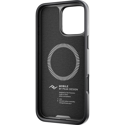 Peak Design Mobile Everyday Loop Funda para iPhone 16 Pro Max con Bucle Integrado y Bumper de Goma