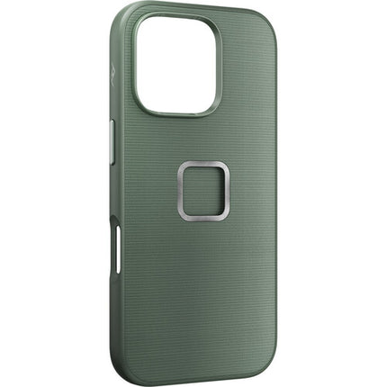 Funda para iPhone 16 Pro Peak Design Mobile Everyday con conexión magnética y aluminio anodizado Sage