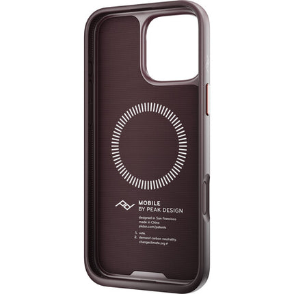 Peak Design Mobile Everyday Funda para iPhone 16 Pro Max Perfil Slim 0.1" Eclipse