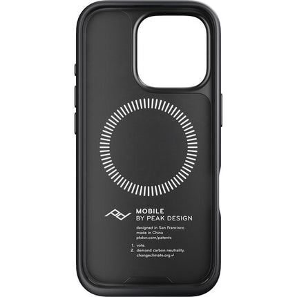 Funda Peak Design Mobile Everyday Clarino para iPhone 16 Pro con Conector SlimLink Magnético y Perfil Delgado 0.1"