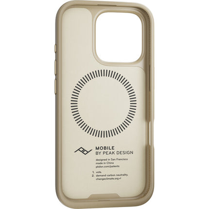 Estuche Peak Design Mobile Everyday Clarino para iPhone 16 Pro perfil 0.1 pulgadas con conexión magnética SlimLink