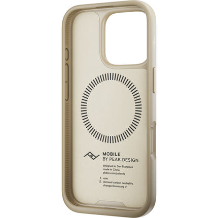 Estuche Peak Design Mobile Everyday Clarino para iPhone 16 Pro perfil 0.1 pulgadas con conexión magnética SlimLink