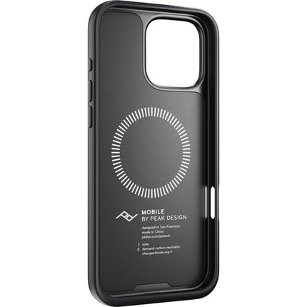 Peak Design Mobile Everyday Clarino Funda para iPhone 16 Pro Max Perfil Slim 0.1 pulgadas Puntos de anclaje dobles