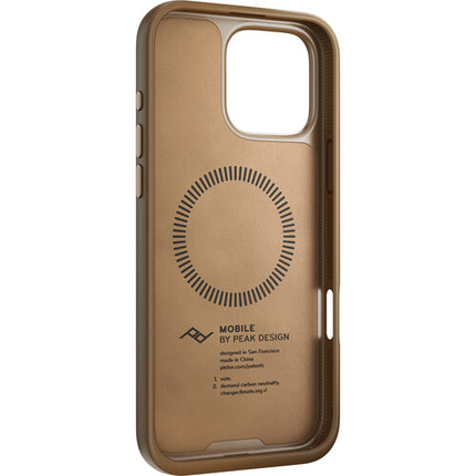 Peak Design Mobile Everyday Clarino Funda para iPhone 16 Pro Max perfil slim 0.1"