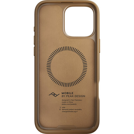 Peak Design Mobile Everyday Clarino Funda para iPhone 16 Pro Max perfil slim 0.1"
