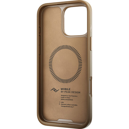 Peak Design Mobile Everyday Clarino Funda para iPhone 16 Pro Max perfil slim 0.1"