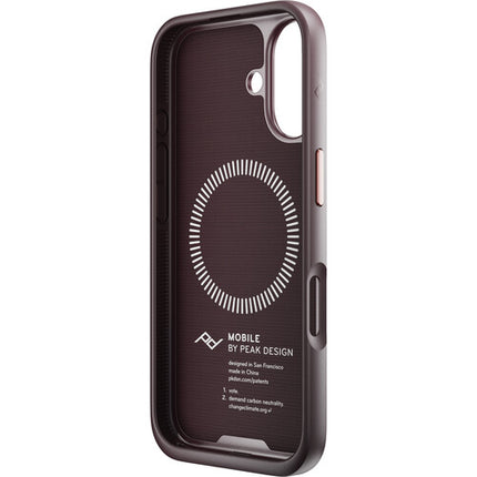 Peak Design Mobile Everyday Funda para iPhone 16 Eclipse con Conector SlimLink Magnético 0.1 pulgadas