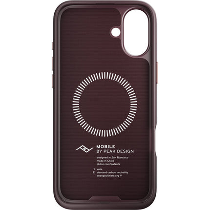 Peak Design Mobile Funda de Tela para iPhone 16 Plus Perfil Slim 0.1" Eclipse